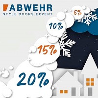 Лавина знижок до -20%! Зимовий розпродаж вхідних дверей Abwehr!